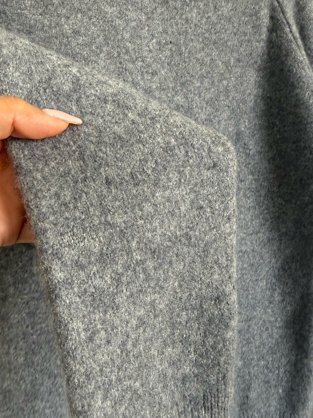 Urban Research Doors Hamilton Lambswool Gray Wool Sweater Sz 40 Quiet Luxury - Picture 5 of 11